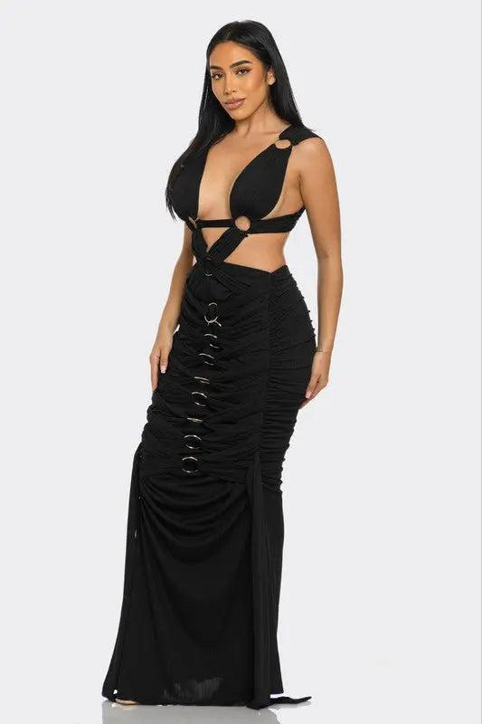 AAliyah Mystique Pleated Gown - Fason De Viv