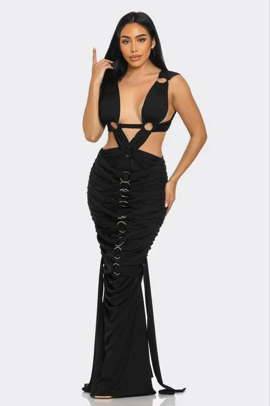 AAliyah Mystique Pleated Gown - Fason De Viv