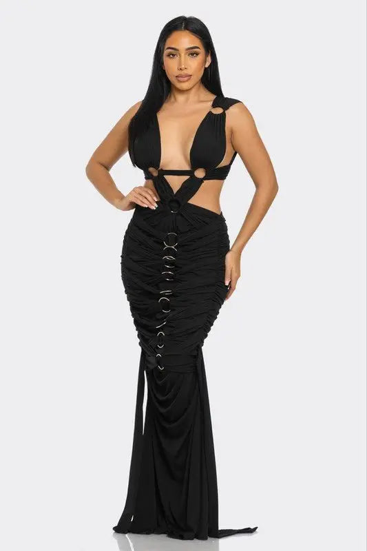AAliyah Mystique Pleated Gown - Fason De Viv