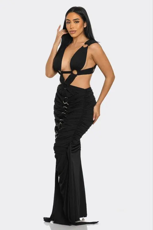 AAliyah Mystique Pleated Gown - Fason De Viv