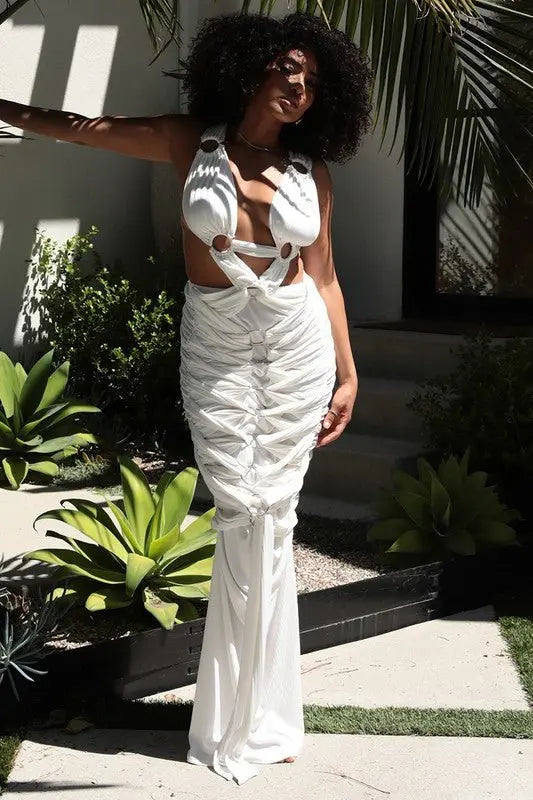 AAliyah Mystique Pleated Gown - Fason De Viv