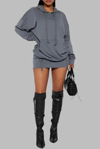 Aaliyah hoodie and mini skort set - Fason De Viv