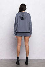 Aaliyah hoodie and mini skort set - Fason De Viv