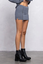 Aaliyah hoodie and mini skort set - Fason De Viv