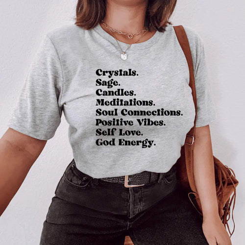 Badd Boss - Crystals & Sage Tee - Fason De Viv