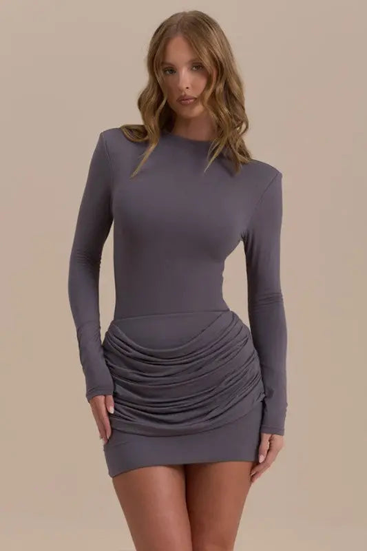 Bodycone pleated Mini Dress - Fason De Viv