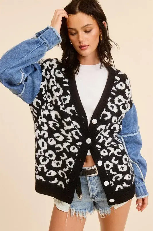 Bri LEOPARD CARDIGAN - Fason De Viv