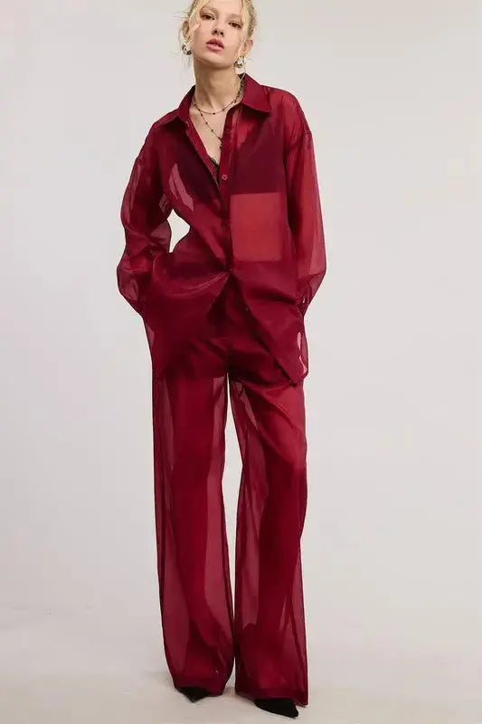 Bri Sheer Blouse - Fason De Viv