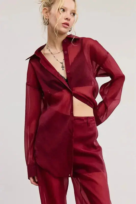 Bri Sheer Blouse - Fason De Viv