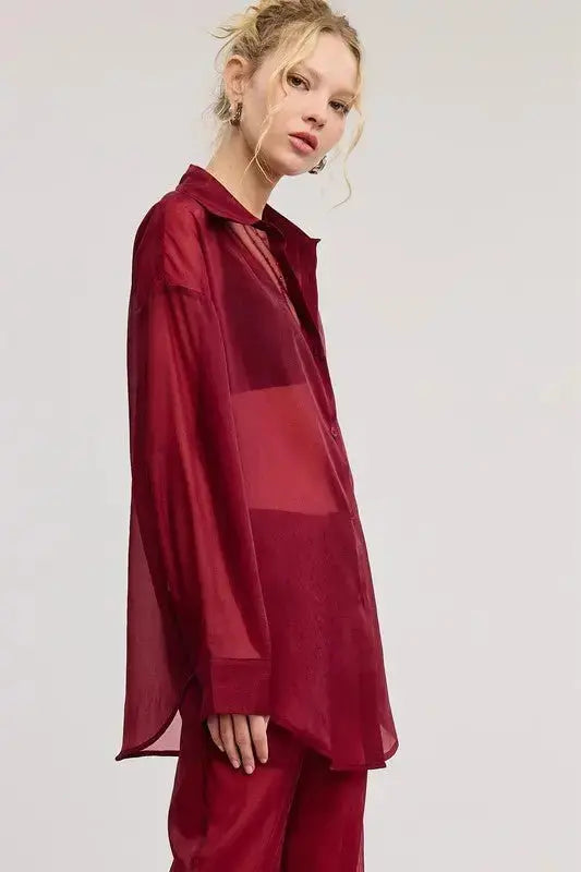 Bri Sheer Blouse - Fason De Viv