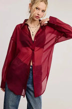 Bri Sheer Blouse - Fason De Viv
