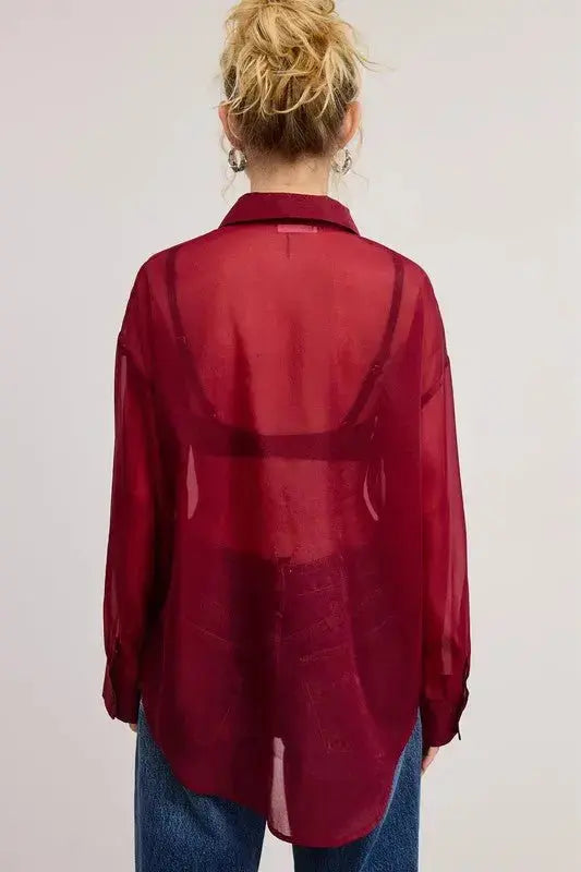 Bri Sheer Blouse - Fason De Viv