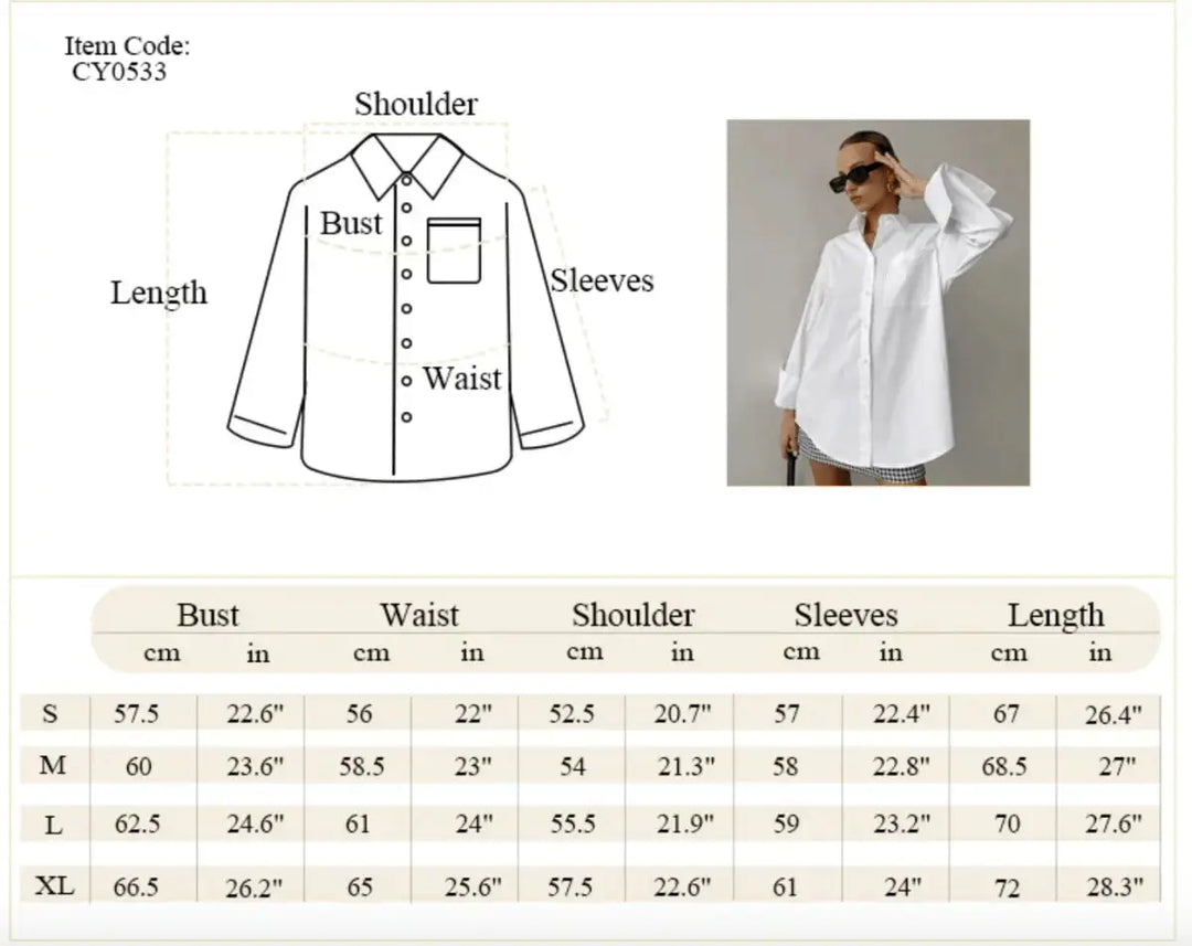 Bri White Lapel Collar Botton Down Shirt - Fason De Viv