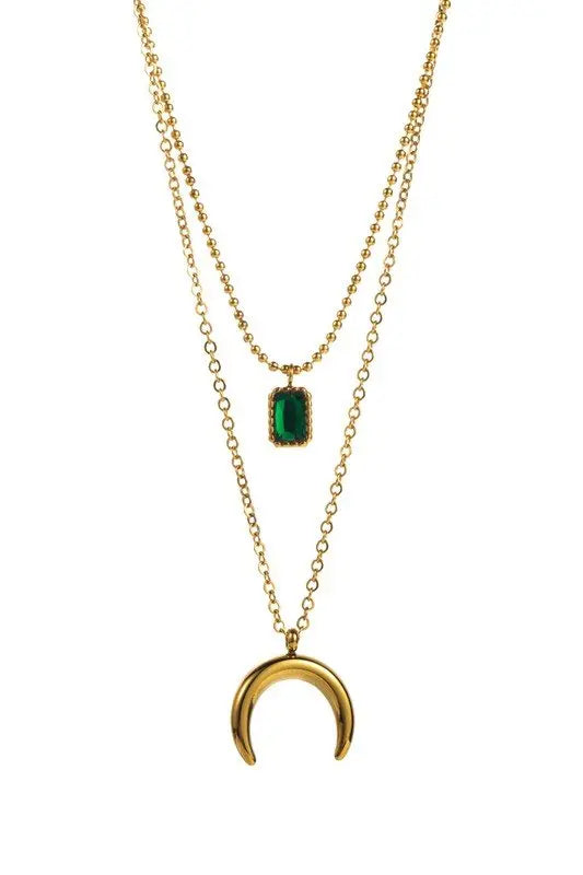 Chain Geometric Pendant Necklace - Fason De Viv