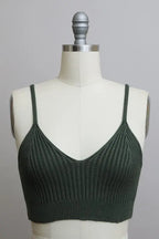 Contour Rib Knit Brami Lounge Top - Fason De Viv