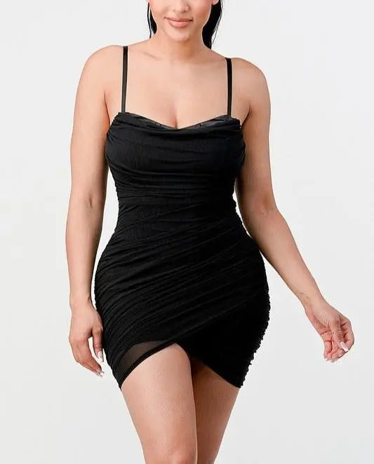 EBONI Mesh Mini Dress - Fason De Viv