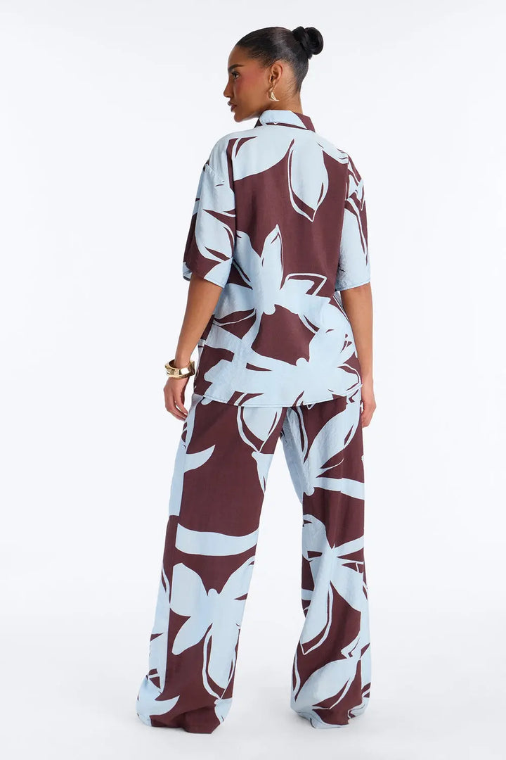 EVE Flora Print Shirt Set