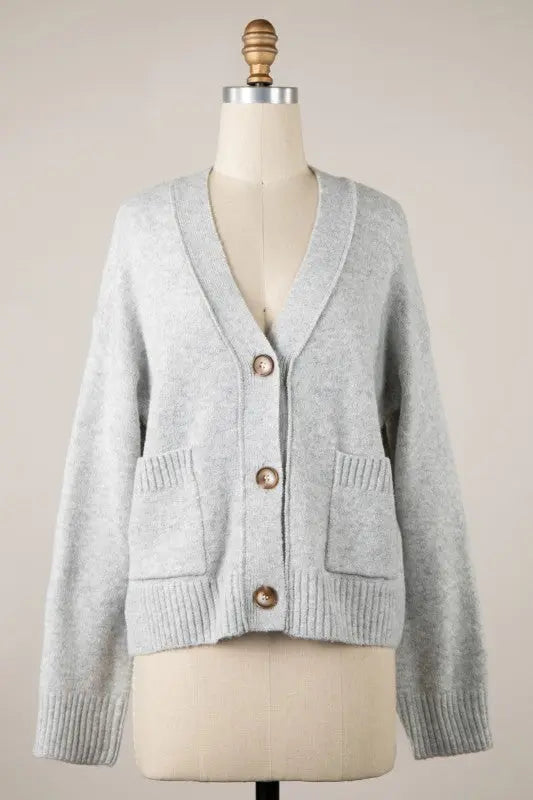 Silver Fully knit Cardigan 