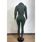 EVE Wash Cropped Jacket & Jumpsuit Set back 
