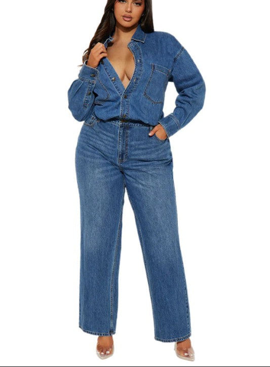 Denim Jumpsuit FASON DE VIV 