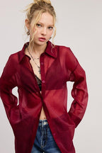 Bri Sheer Blouse - Fason De Viv