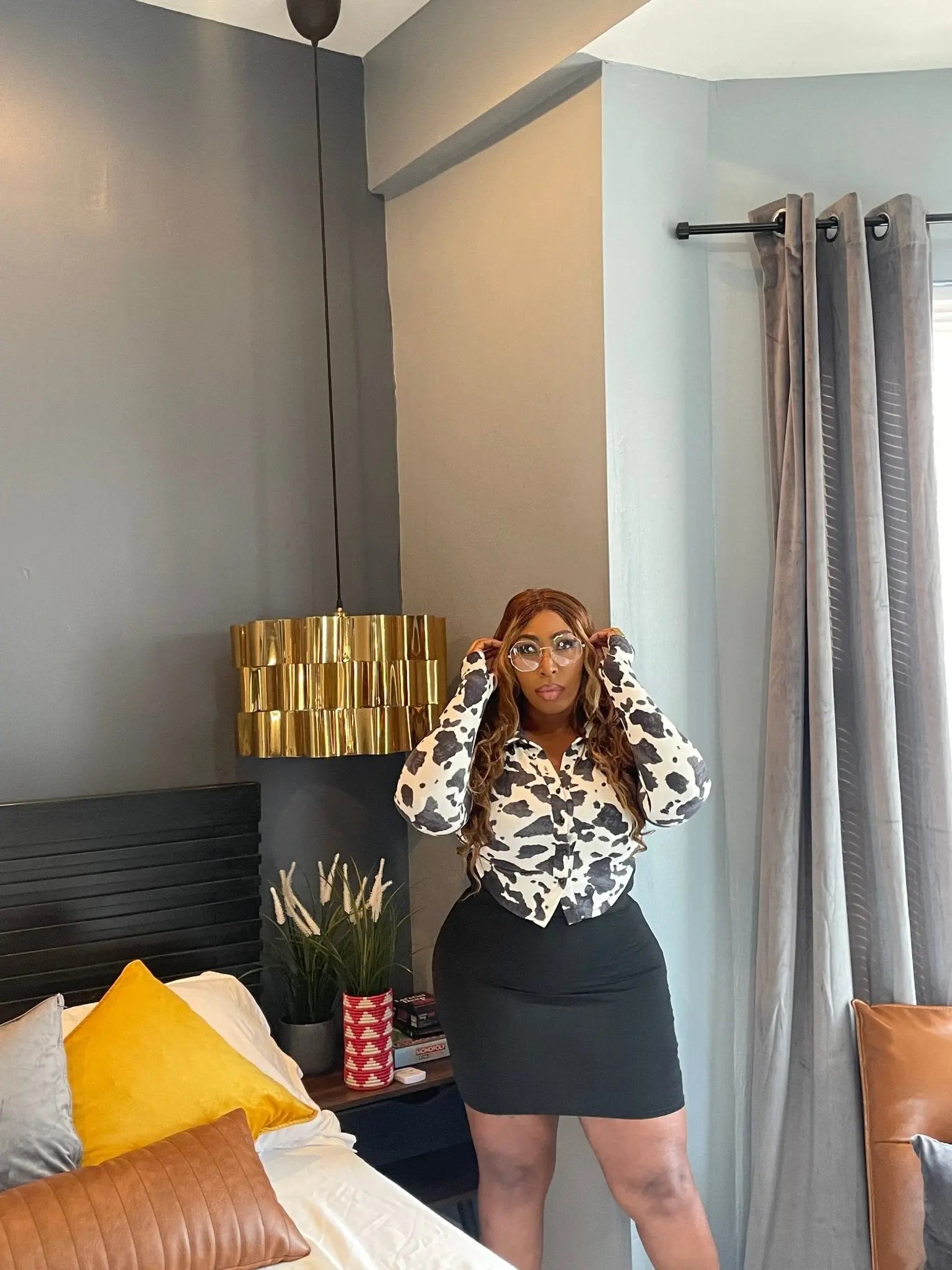 FDV Cow print shirt - Fason De Viv