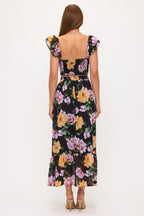 Floral Maxi Skirt & Crop Top Outfit