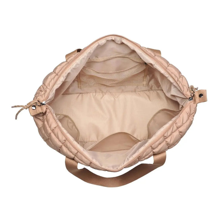Globetrotter Quilted Nylon Puffer Travel Weekender - Duffel Bags from Urban Expression