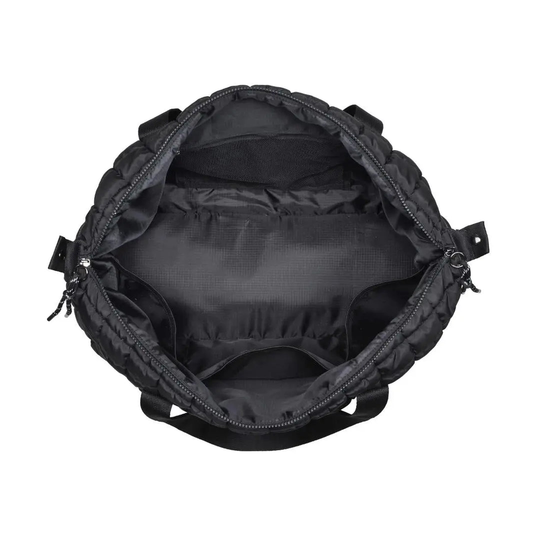 Globetrotter Quilted Nylon Puffer Travel Weekender - Duffel Bags from Urban Expression