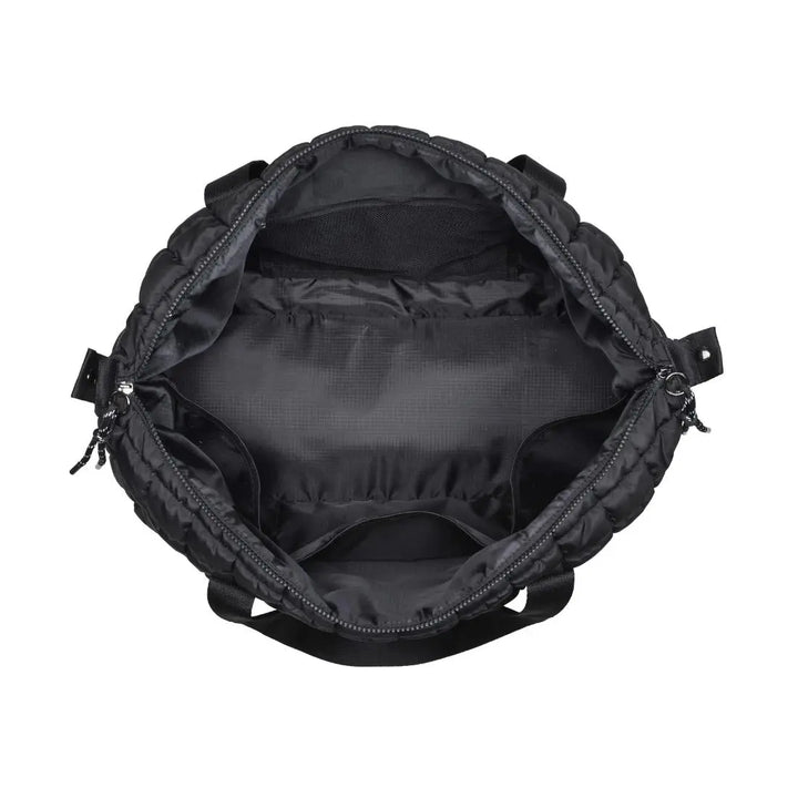 Globetrotter Quilted Nylon Puffer Travel Weekender - Duffel Bags from Urban Expression