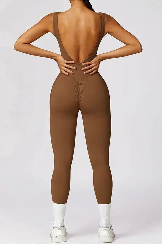 Hip - lifting long leggings skinny yoga jumpsuits - Fason De Viv