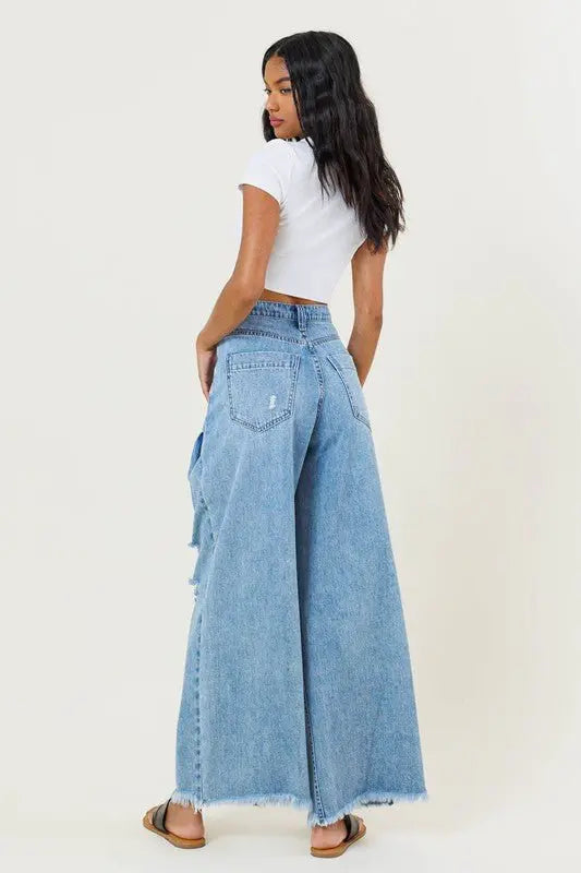 Judy High waisted wide leg jeans - Fason De Viv