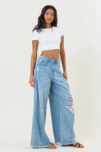 Judy High waisted wide leg jeans - Fason De Viv