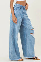 Judy High waisted wide leg jeans - Fason De Viv