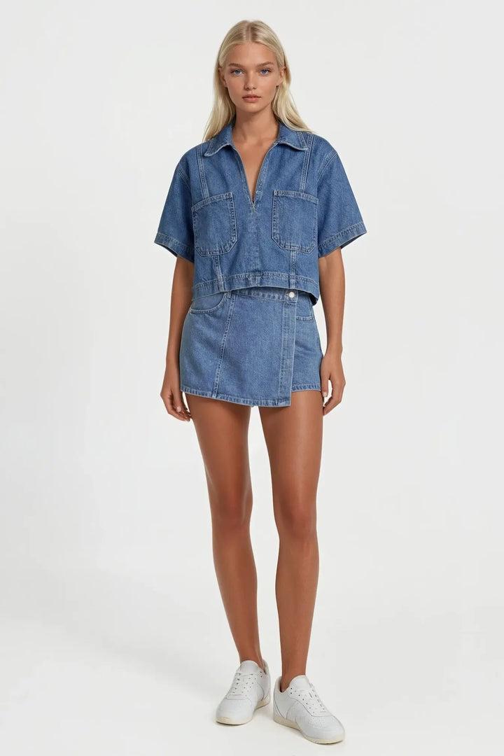 Judy Oversized Denim Top