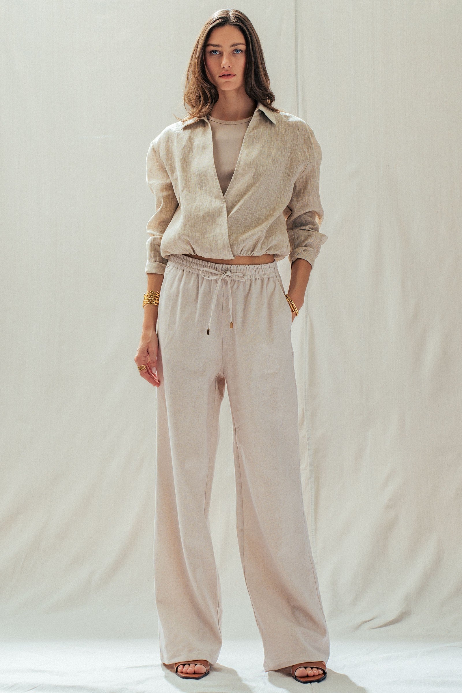 Effortless Chic Linen Lounge Pant