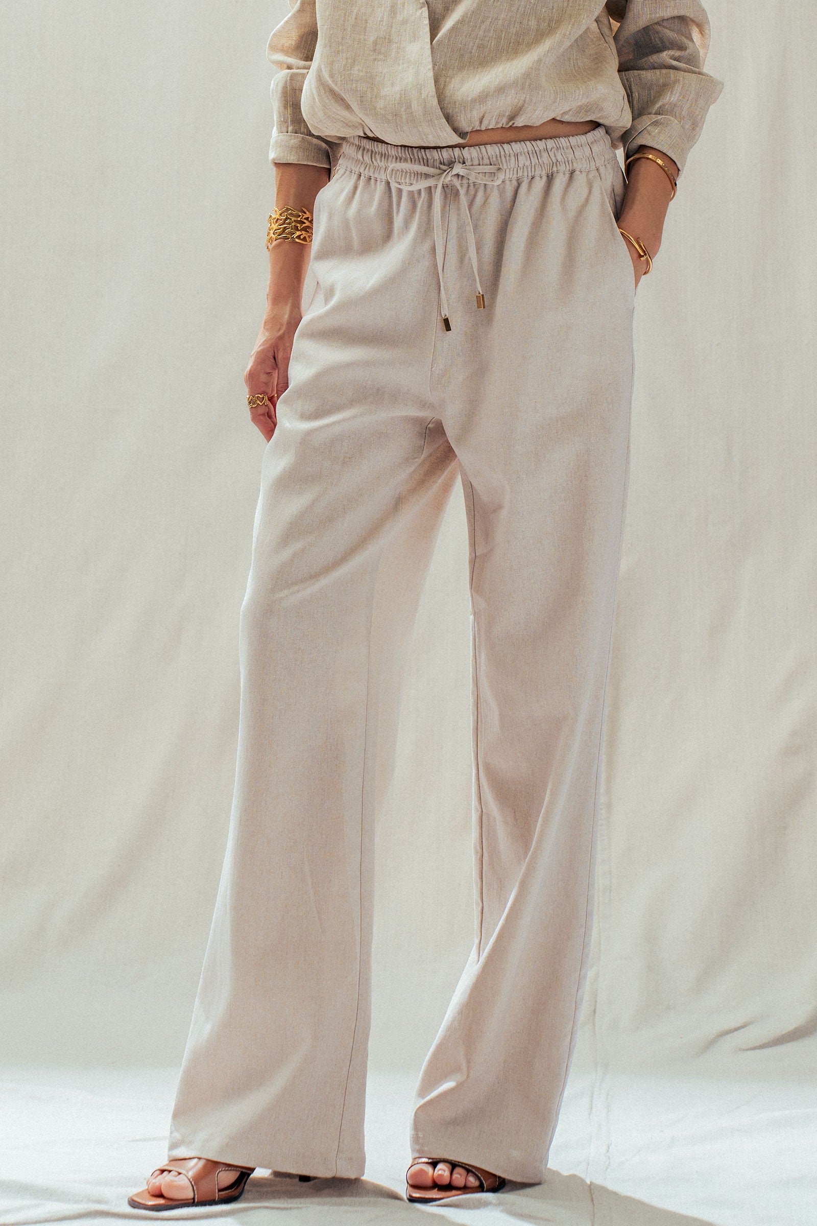 Effortless Chic Linen Lounge Pant