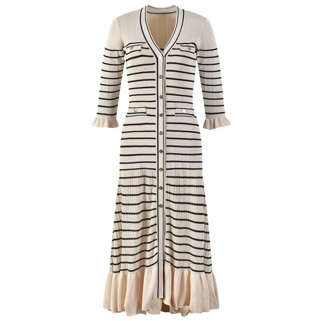 Lora Striped Maxi Dress 