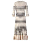 Back Lora Striped Maxi Dress 