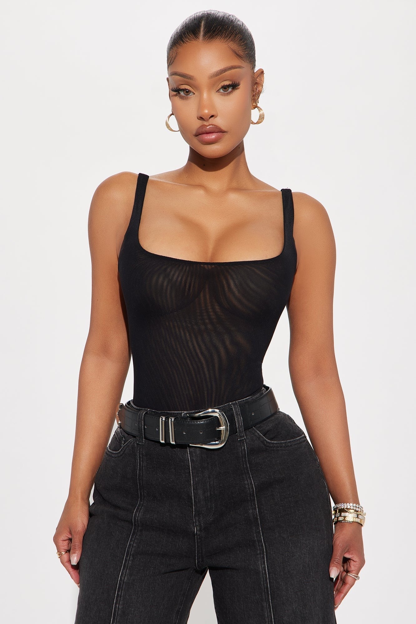 Mesh Thong Bodysuits