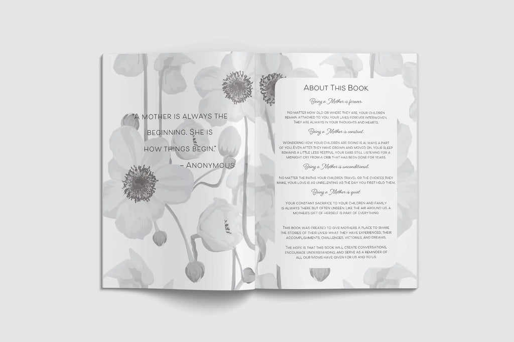 Mom, I Want To Hear Your Story; Popular Mother's Day Gift