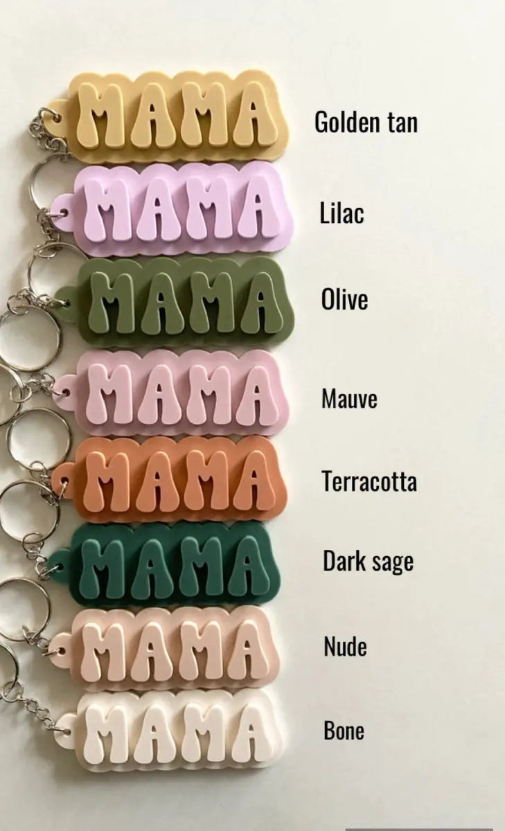 Monotone Mama Acrylic Keychain - Fason De Viv