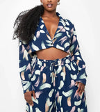 POSH - Nina Plunge Printed Top - Fason De Viv