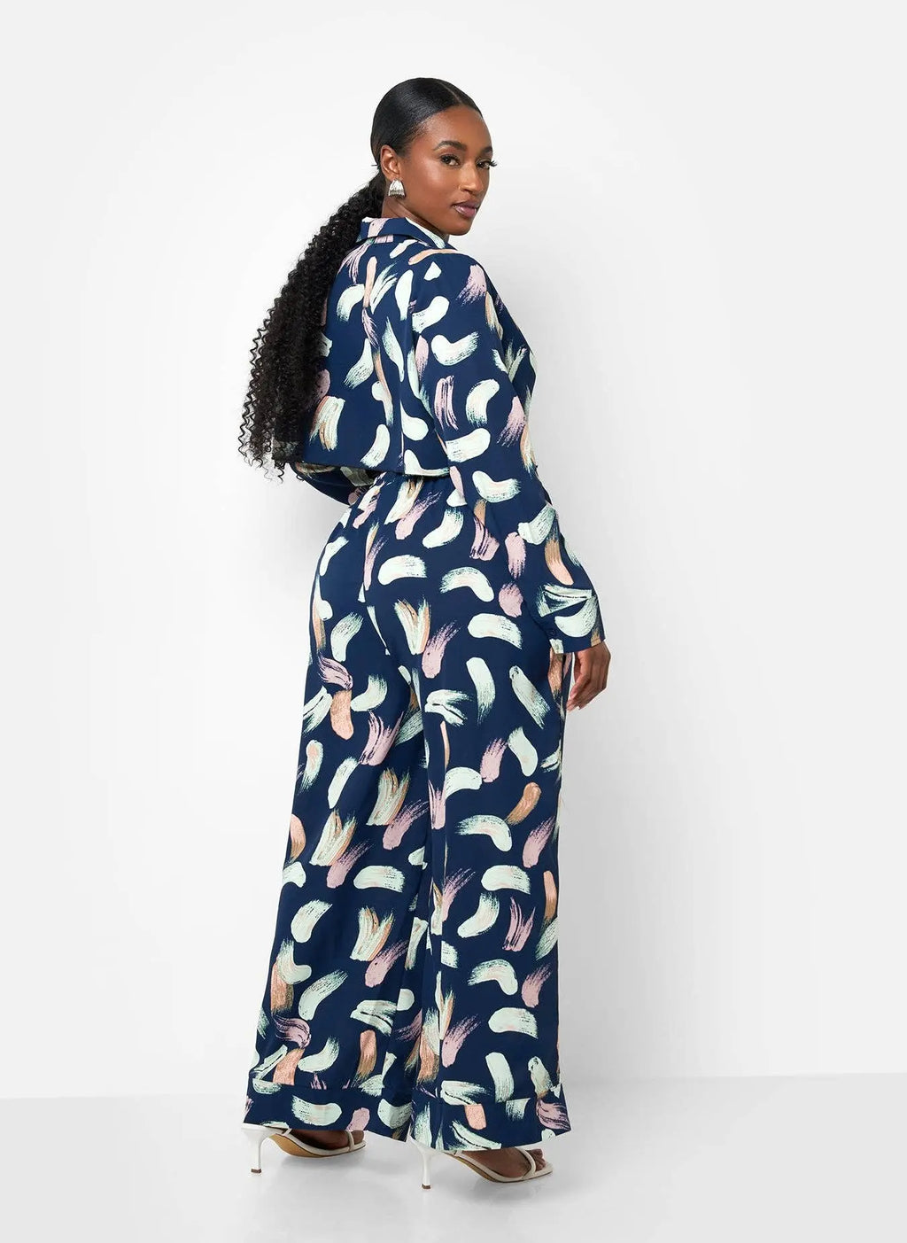 POSH - Nina Plunge Printed Top - Fason De Viv