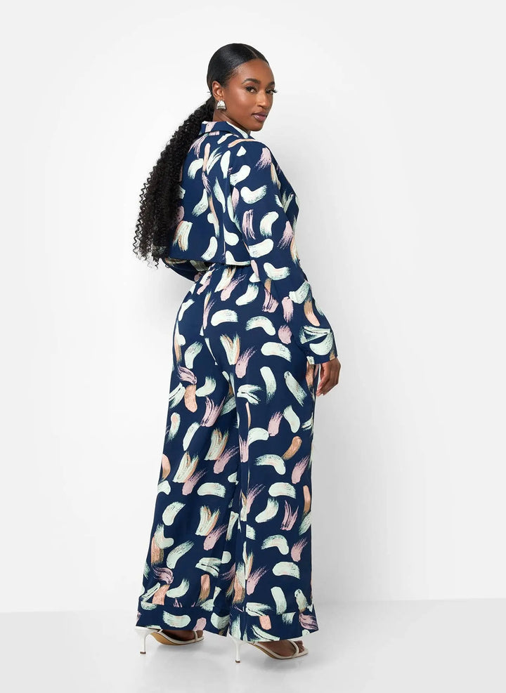 POSH - Nina Plunge Printed Top - Fason De Viv