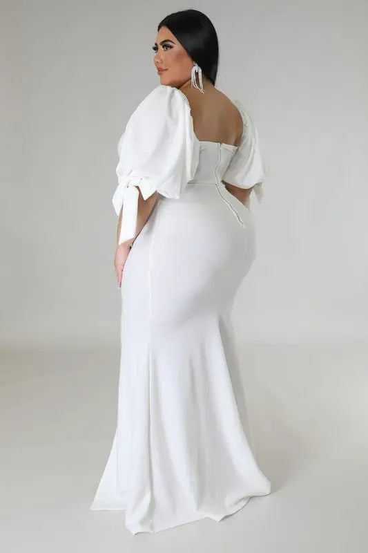 Posh Long sleeve plus size maxi Dress - Fason De Viv