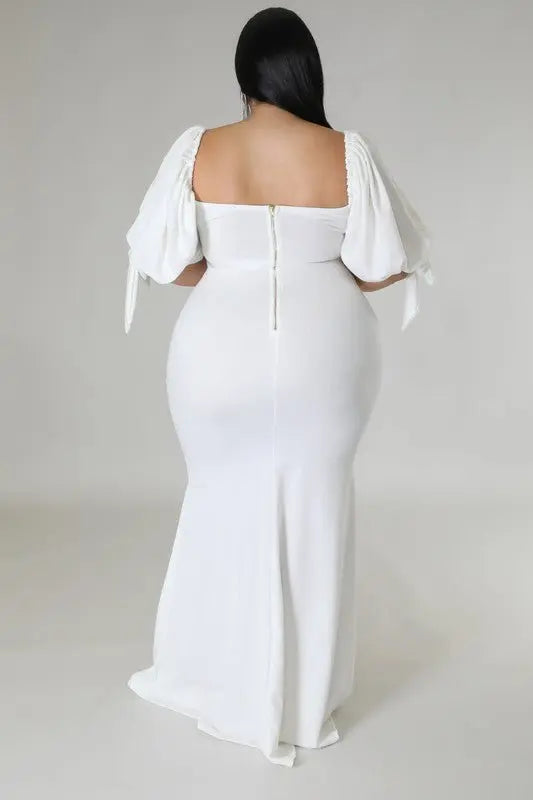 Posh Long sleeve plus size maxi Dress - Fason De Viv