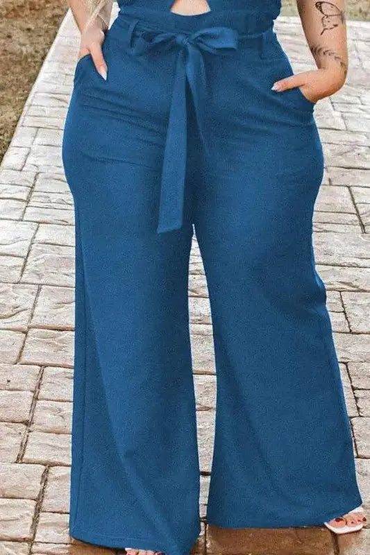 Posh Plus Size Denim Jumpsuit - Fason De Viv