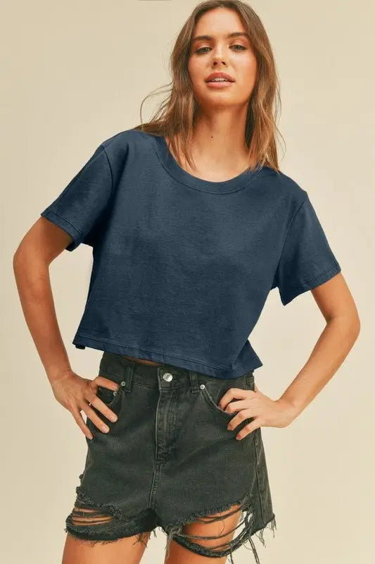 Short Crop Tee - Zen Basic - Fason De Viv