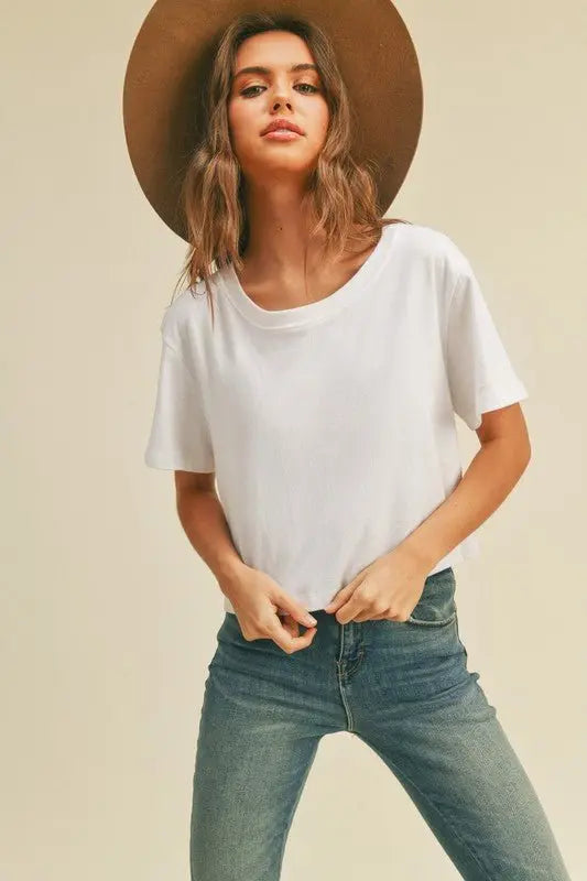 Short Crop Tee - Zen Basic - Fason De Viv